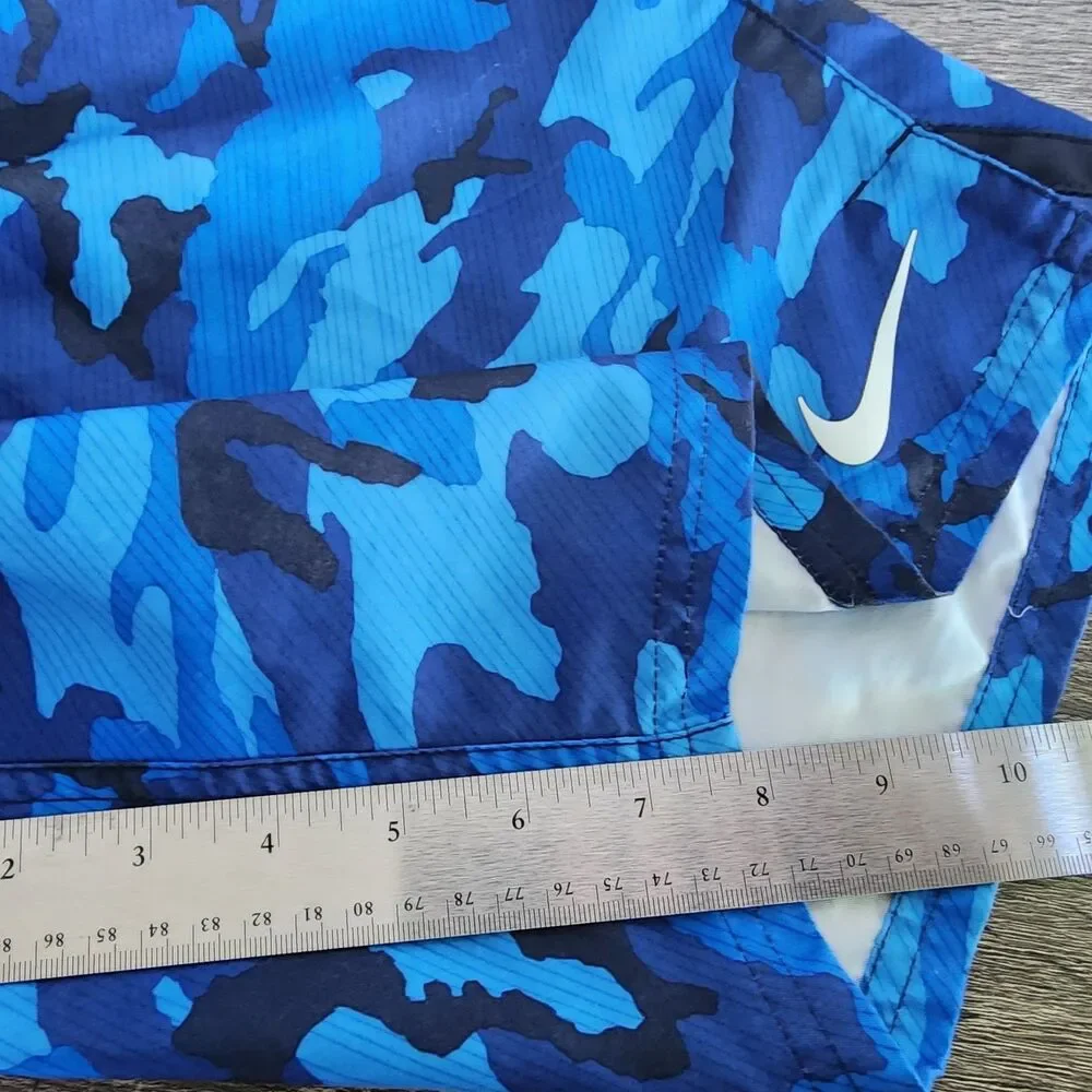 Men's Nike Vital Volley Swim Trunks Obsidian Blue Camo Board Shorts Size Large